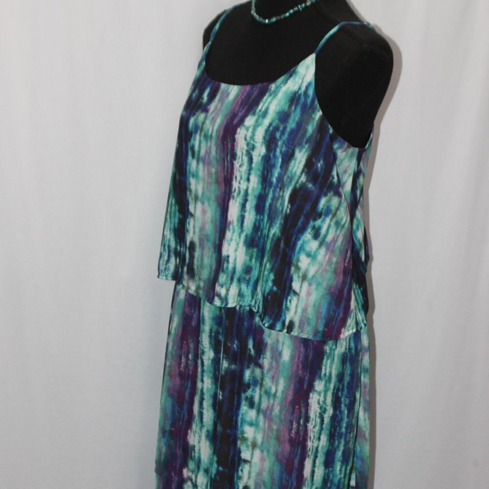 Mossimo Three Tier Strappy Fully Lined Maxi Dress - Picture 5 of 16